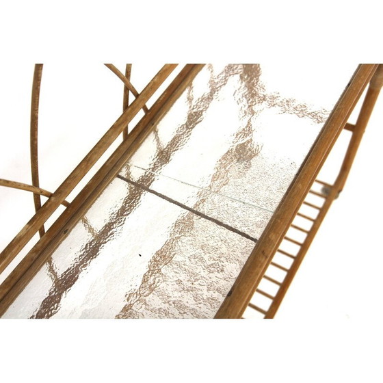 Image 1 of Skandinavischer Vintage-Pflanzkübel aus Rattan, Schweden 1960