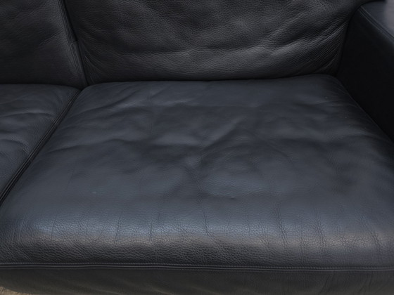 Image 1 of De Sede Ds 17 Sofa Schwarz Clubleder Designersofa Ledersofa Couch Desede 