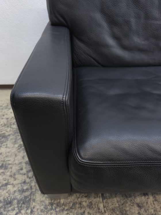 Image 1 of De Sede Ds 17 Sofa Schwarz Clubleder Designersofa Ledersofa Couch Desede 