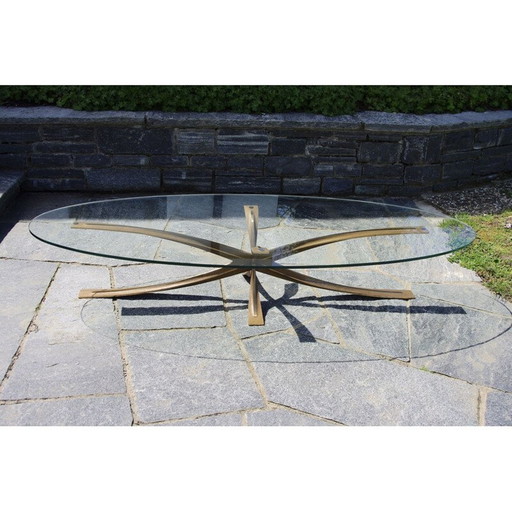 Ovaler Couchtisch von Michel Mangematin, 1960