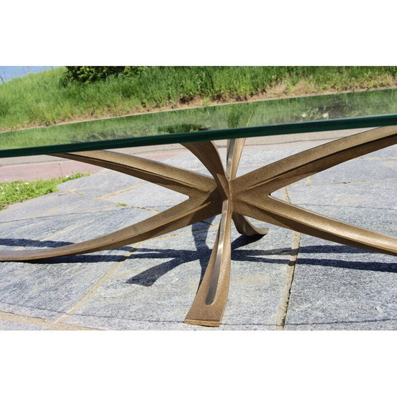 Image 1 of Ovaler Couchtisch von Michel Mangematin, 1960