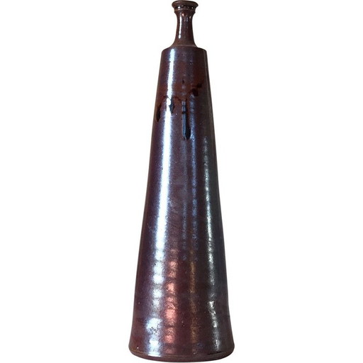 Große Vintage-Vase von Henri Durennburger 1970