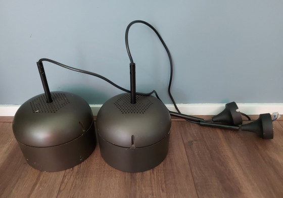 Image 1 of 2x Dieter White für STAFF braune Hängelampe