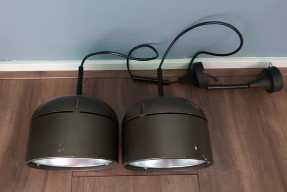 Image 1 of 2x Dieter White für STAFF braune Hängelampe