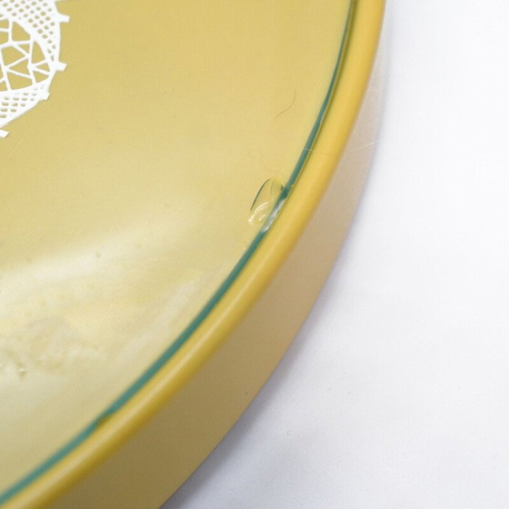 Image 1 of Gelber Kuchenteller aus Kunststoff, Deutschland 1960