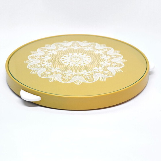 Image 1 of Gelber Kuchenteller aus Kunststoff, Deutschland 1960