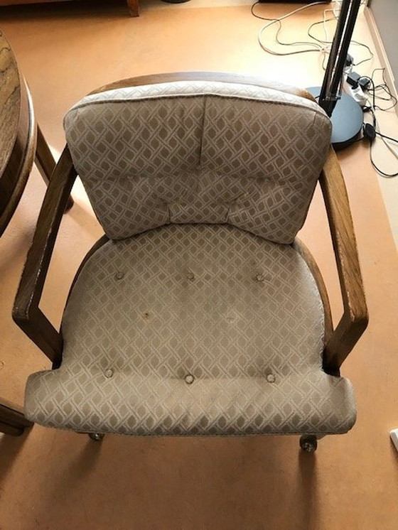 Image 1 of Drexel Heritage Oval/Runder Tisch mit 4 Stühlen