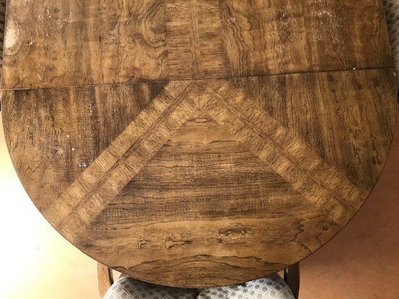 Image 1 of Drexel Heritage Oval/Runder Tisch mit 4 Stühlen