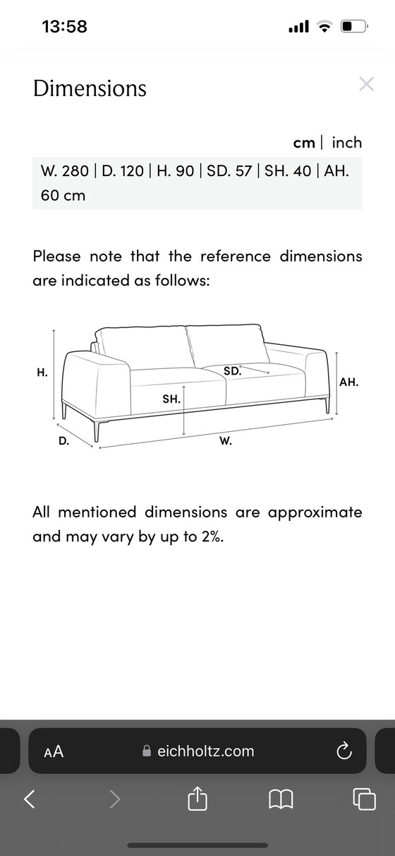 Image 1 of Eichholtz Sofa Vista Grande