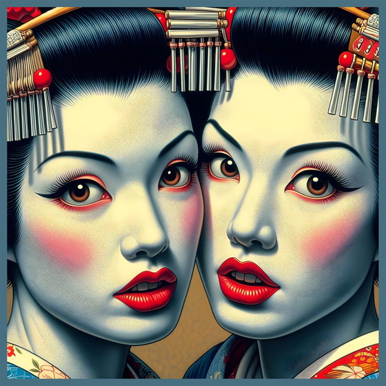 Image 1 of Banner 'Die belgischen Geishas'