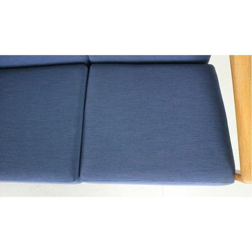 Vintage "Bodö" 3-Sitzer-Sofa aus Eiche und Leder von Svante Skogh für Säffle Möbler, 1950