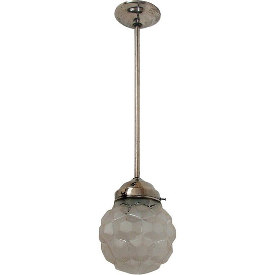 Image 1 of Metallanhänger aus Messing und Glas, 1930