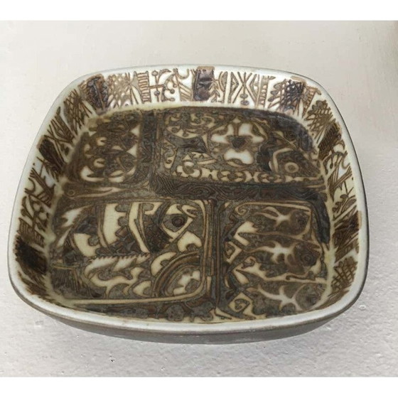 Image 1 of Vintage Baca Schale aus Steingut von Nils Thorsson für Royal Copenhagen, Dänemark 1960