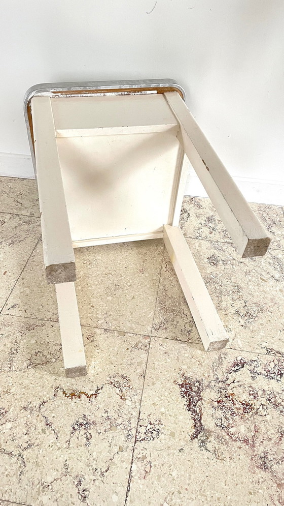 Image 1 of Vintage Holz Hocker Truhe