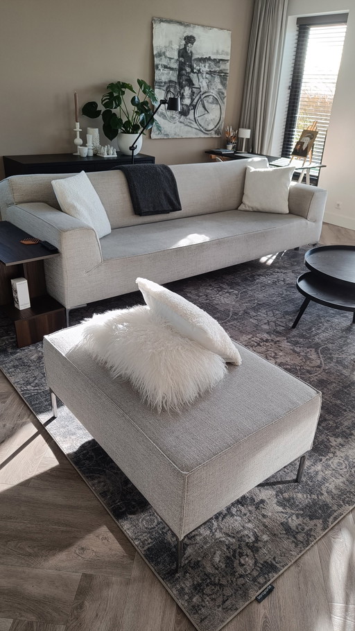 Design auf Lager Bloq 3Sitzer Sofa und Hocker