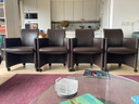 4x Leolux Esszimmersessel