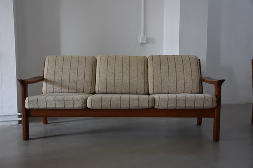 Dänisches Mid-Century Teak Sofa Von Juul Kristensen