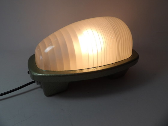 Image 1 of Lampe aus geschliffenem Holophan-Glas