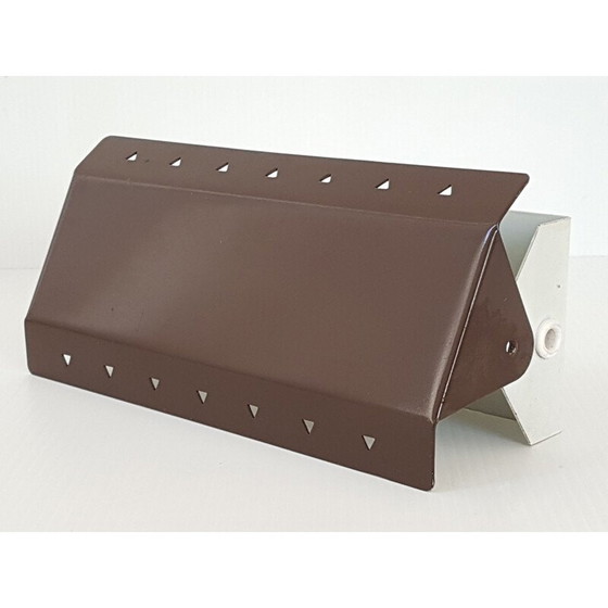 Image 1 of Vintage-Wandleuchte von E.S. Horn aus braunem Stahl 1960