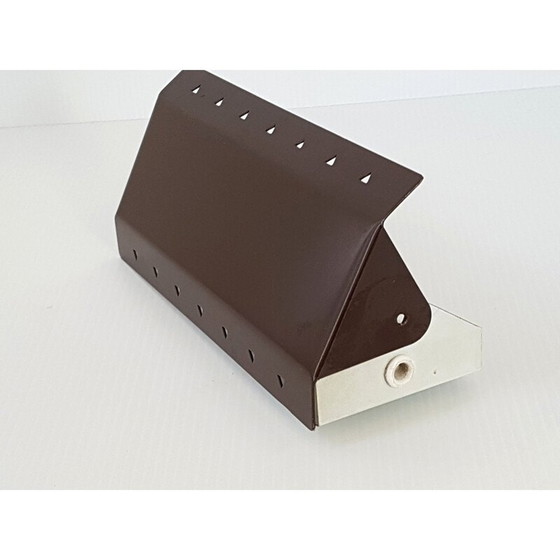 Image 1 of Vintage-Wandleuchte von E.S. Horn aus braunem Stahl 1960