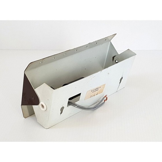 Image 1 of Vintage-Wandleuchte von E.S. Horn aus braunem Stahl 1960