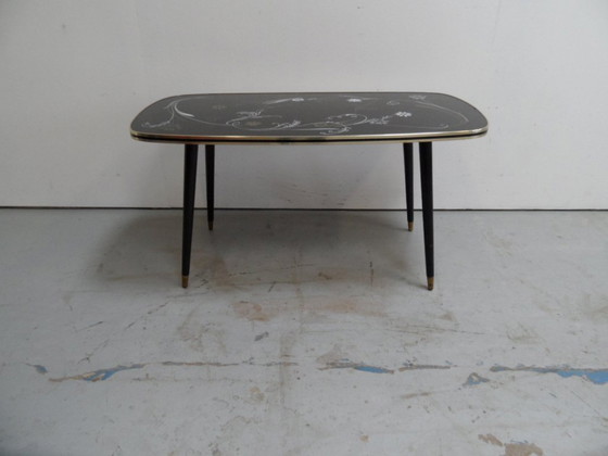 Image 1 of Vintage Couchtisch mit Glasplatte 1960'S