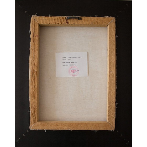 Image 1 of Vintage-Ölgemälde von Chiru Chakravarty, 1990
