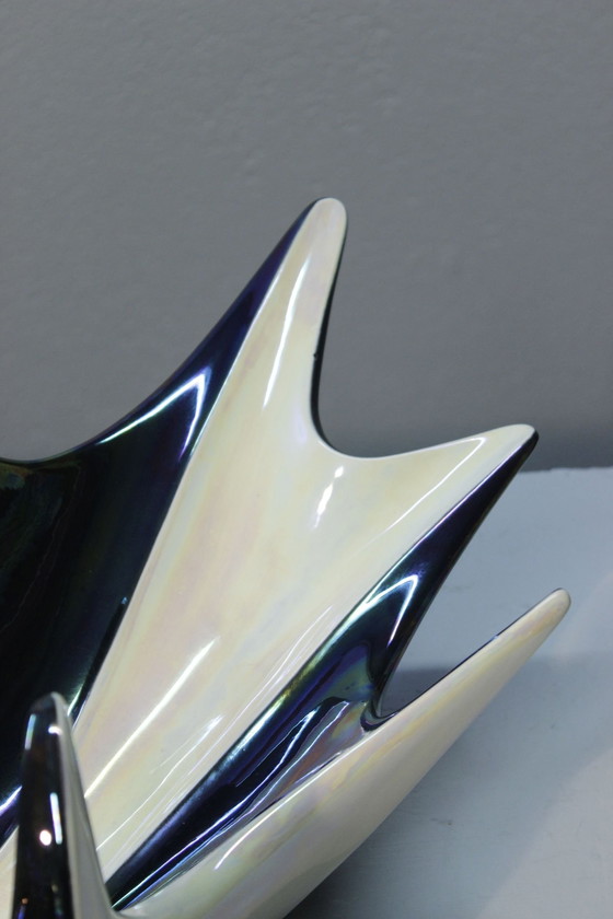 Image 1 of Große Obstschale Keramik Freie Form Verceram Frankreich 1950S