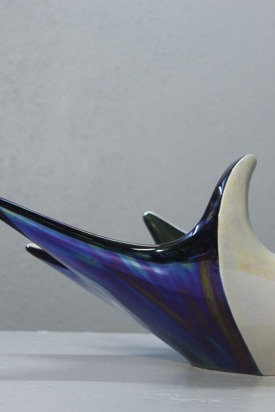 Image 1 of Große Obstschale Keramik Freie Form Verceram Frankreich 1950S