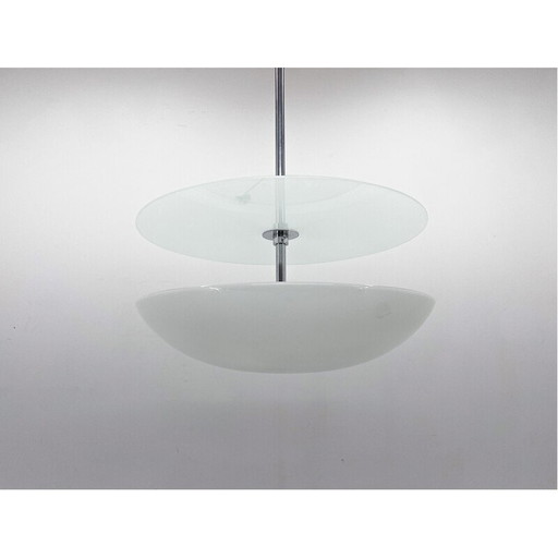 Vintage-Kronleuchter aus Chrom und Glas