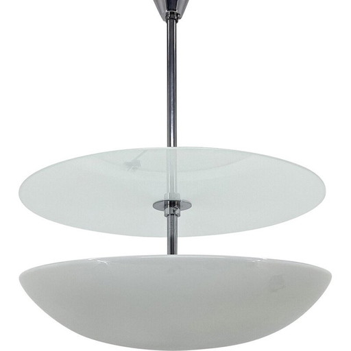 Vintage-Kronleuchter aus Chrom und Glas