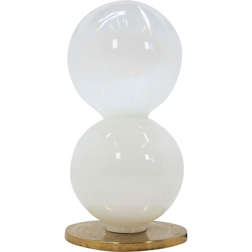 Vintage Stehlampe aus Kunstglas 1960