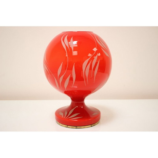 Vintage Lampe en verre par Lighting Glas Valasske Mezirici, Tchécoslovaquie 1970