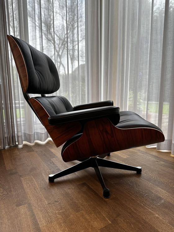 Image 1 of Vitra Lounge Chair + Ottoman schwarz