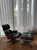 Vitra Lounge Chair + Ottoman schwarz