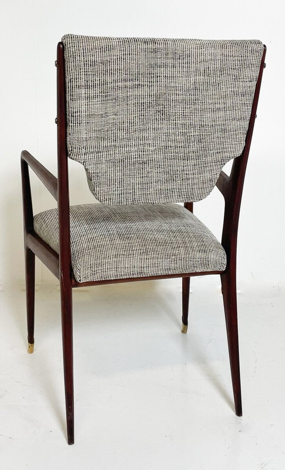 Image 1 of Mid Century Moderner Schreibtischstuhl von Vittorio Dassi, Italien, 1960