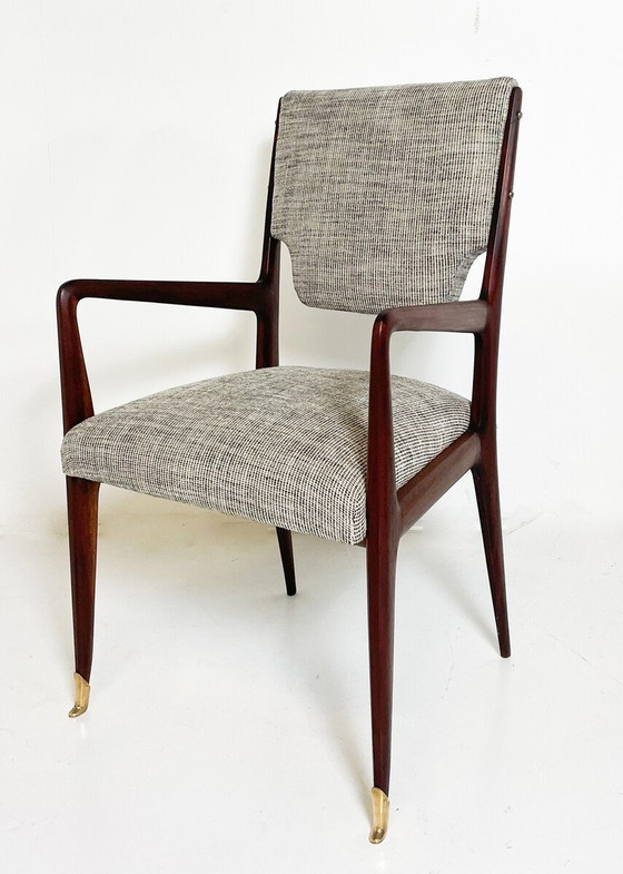 Image 1 of Mid Century Moderner Schreibtischstuhl von Vittorio Dassi, Italien, 1960