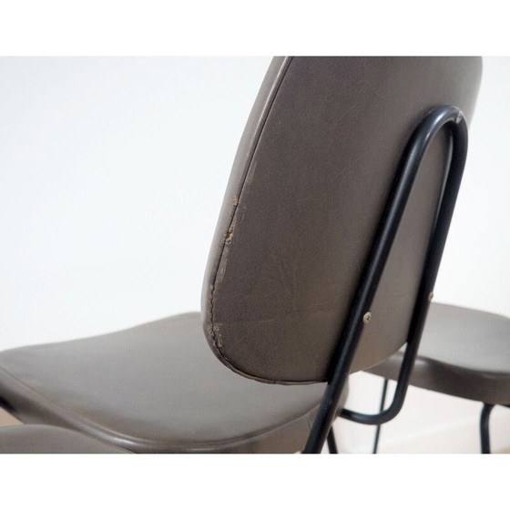 Image 1 of Satz von 4 Stühlen Khaki Vintage 1960