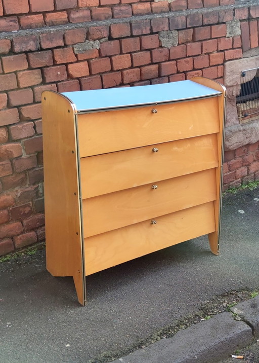 Sideboard Schuhschrank Mid Century Design Kommode Credenza Schrank Teak 60Er 70Er Vintage Retro 60S 