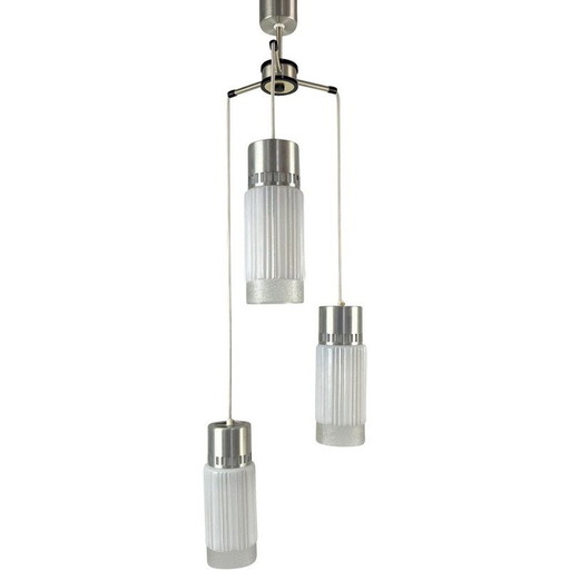 Vintage-Kronleuchter mit drei Armen, Tschechoslowakei 1970