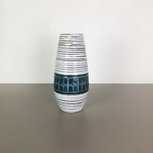 Große Vintage Fat Lava Vase von Scheurich Deutschland 1970s