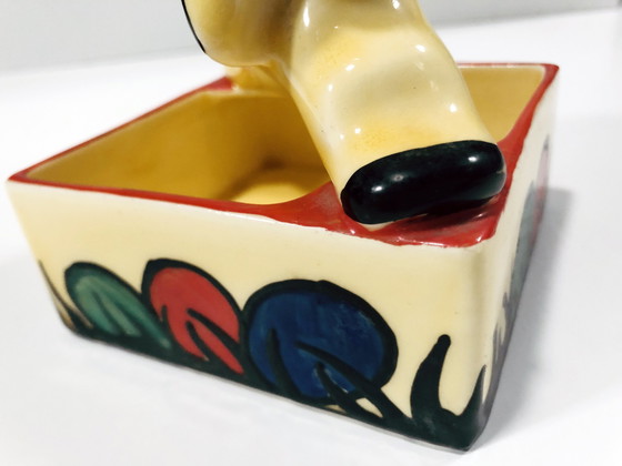 Image 1 of Aschenbecher Kaninchen - Vide Poche - Steingut - Art Deco - Ditmar Urbach - 1930