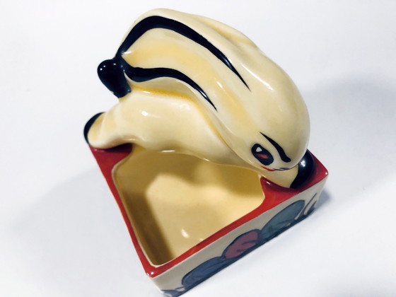 Image 1 of Aschenbecher Kaninchen - Vide Poche - Steingut - Art Deco - Ditmar Urbach - 1930