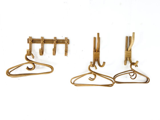 Image 1 of Rattan & Bambus Wandgarderobe '60