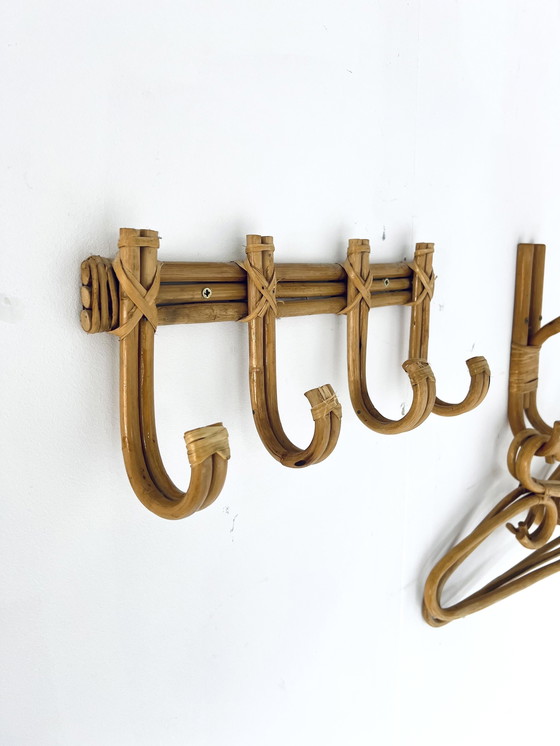 Image 1 of Rattan & Bambus Wandgarderobe '60