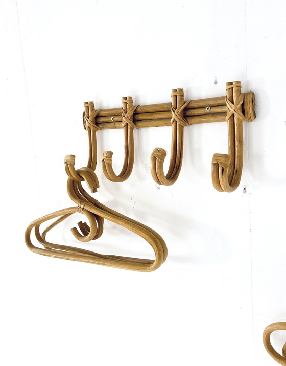 Image 1 of Rattan & Bambus Wandgarderobe '60
