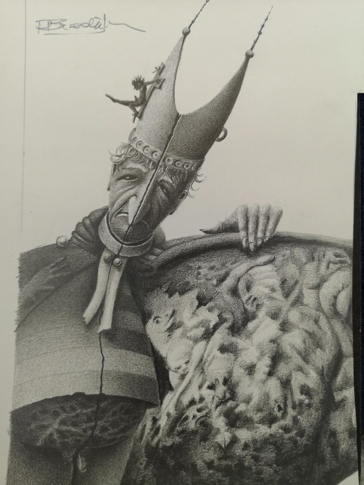 6 x Zeichnungen von Peter Breedijk