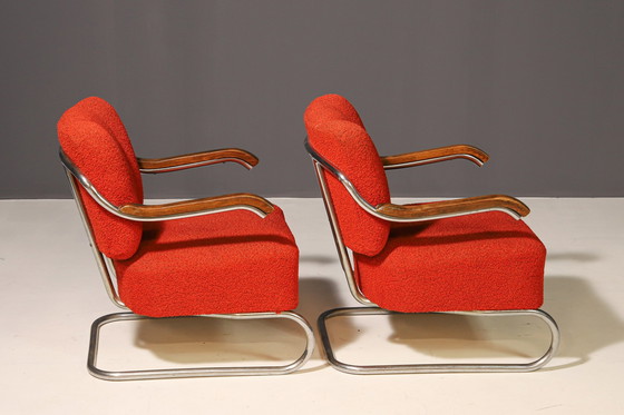 Image 1 of Paar Freischwinger-Sessel Bauhaus | Thonet, 1930er Jahre
