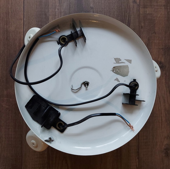 Image 1 of Massive Deckenleuchte weiß mit 3 Spots