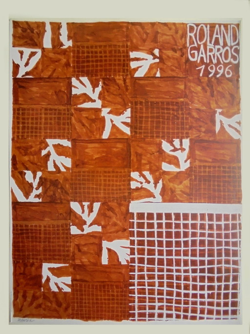 Meurice- Originalplakat Roland Garros 1996 - Galerie Lelong, Paris